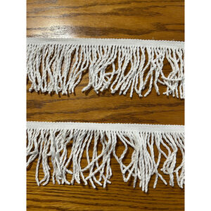 Unbranded Trim White Fringe From Chenille Bedspread- Sewing,‎ Crafting, PreOwned